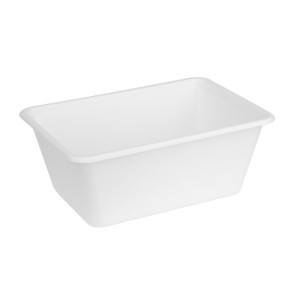 Barquettes Alimentaires en Bagasse Compostable 1000ml - Lot de 100 - Fiesta Green