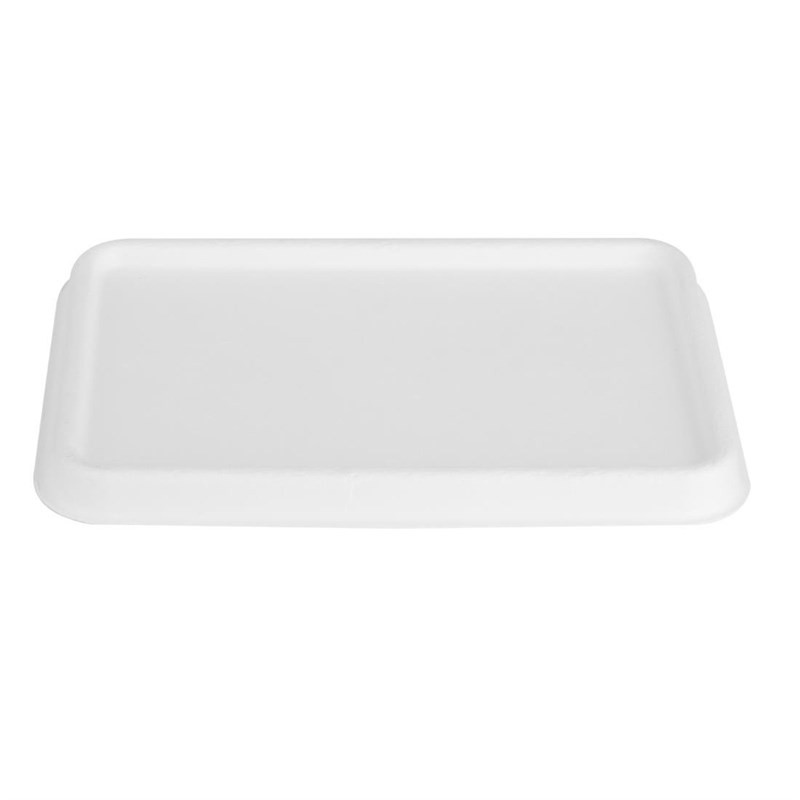Compostable Bagasse Lids for Trays - Pack of 100 - Fiesta Green