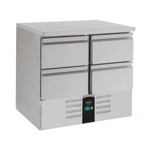 Table Réfrigérée Positive à 4 Tiroirs - 257 L - CombiSteel