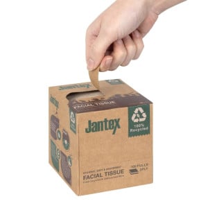 Kocka recyklovaných vreckoviek 100 listov - Sada 36 - Jantex