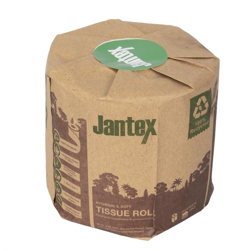 Recyklovaný toaletný papier 3-vrstvový 260 útržkov - Balenie 36 - Jantex