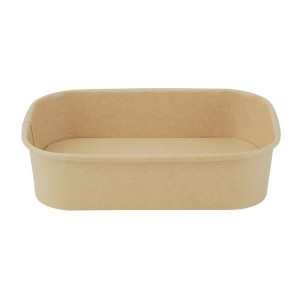 Rectangular Recyclable Food Trays 500 ml - Pack of 300 - Fiesta Green