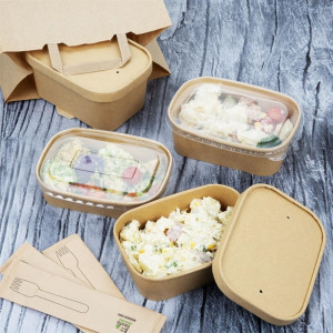 Barquettes Alimentaires Rectangulaires Recyclable 600 ml - Lot de 300 - Fiesta Green