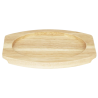 Cast Iron Oval Plate Board - 260x165 mm