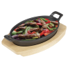 Planche pour Plat Ovale en Fonte - 230x135 mm