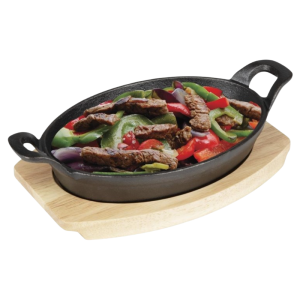 Cast Iron Oval Plate Board - 260x165 mm