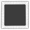 Black Square Metal Presentation Basket - 280x280x100 mm