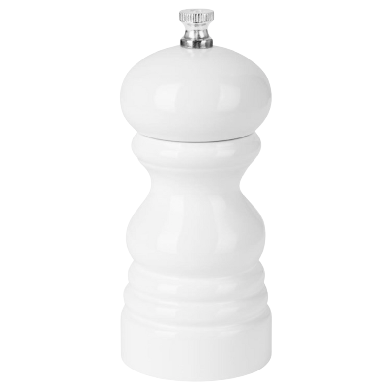 Mlynček na soľ alebo korenie z bieleho dreva - 125 mm