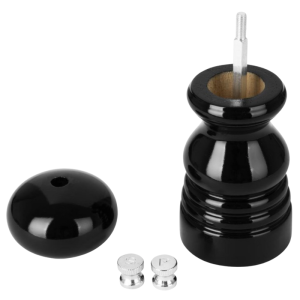 Mlynček na soľ alebo korenie z čierneho dreva - 125 mm