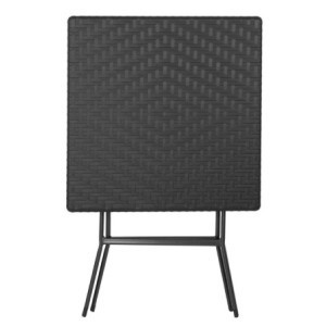 Čierny skladací štvorcový stôl - 62 x 62 cm - Bolero