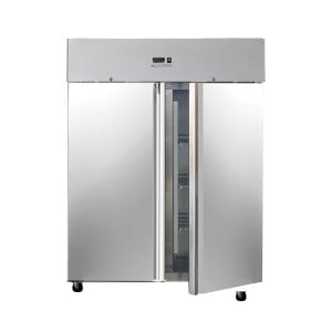 Pozitívna chladnička 1400 L Inox GN 2/1 – 2 dvere