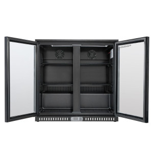 Zadný chladiaci bar - 2 sklenené dvere - 209 L - Dynasteel