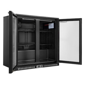 Zadný chladiaci bar - 2 sklenené dvere - 209 L - Dynasteel