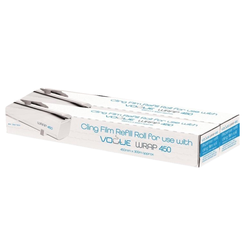 Rouleaux de Film Alimentaire pour Distributeur Wrap 450 - Lot de 2 - Reconditionné Rouleaux de Film Alimentaire pour Distributeur Wrap 450 - Lot de 2 - Reconditionné