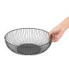 Panier de Présentation Rond Métallique Noir Ø 285 mm - Olympia