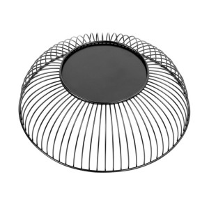 Panier de Présentation Rond Métallique Noir Ø 285 mm - Olympia