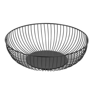 Panier de Présentation Rond Métallique Noir Ø 285 mm - Olympia