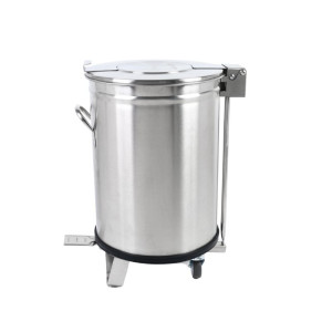Nerezový kôš s pedálom - 100 L - Dynasteel