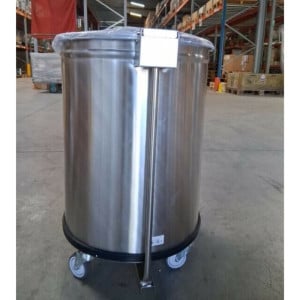 Nerezový kôš s pedálom - 100 L - Dynasteel