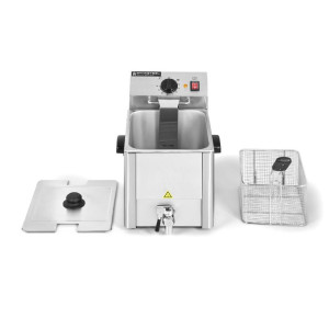 Professional Deep Fryer 8 L with Drain - Dynasteel