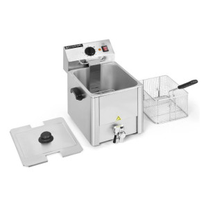Professional Deep Fryer 8 L with Drain - Dynasteel