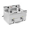 Professional Premium Deep Fryer 2 x 8 L with Drain - Dynasteel