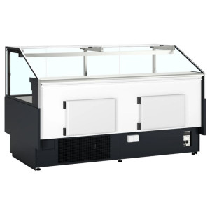 Vitrine Réfrigérée de Supermarché Noir - 469 L - TEFCOLD