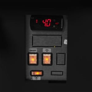 Black Supermarket Refrigerated Display Case - 627 L - TEFCOLD