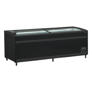 Réfrigérateur Congélateur Couvercle Vitré Incurvé - Noir - 584 L - TEFCOLD