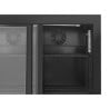 Refrigerated Back Bar 2 Glass Doors - Black Interior Dynasteel