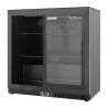 Refrigerated Back Bar 2 Glass Doors - Black Interior Dynasteel