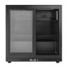 Refrigerated Back Bar 2 Glass Doors - Black Interior Dynasteel