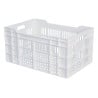 Caisse 600 X 400 Ajouree 60L Blanc - Gilac