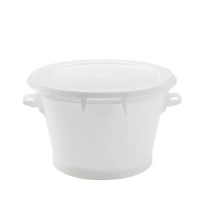 Baquet Rond Fond Renforce 50L Blanc - Gilac