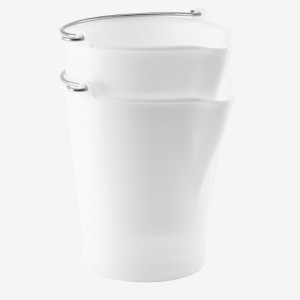 Seau 12L Výlevka Inox Biela - Gilac