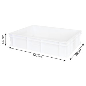 Bac à Pâtons - 600 x 400 x 130 mm - 23 L - Blanc