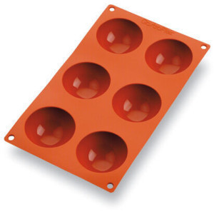 Silicone Half-Sphere Mold - 6 Cavities - ⌀ 70 mm - Matfer