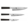 Set of 3 Shun Kai Damascus knives: professional quality and Japanese elegance