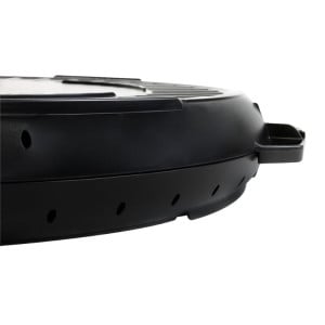 Opakovateľná okrúhla škatuľa - Ø 330 mm - Čierna - Sada 10 - Gilac