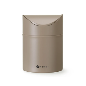 Stolový kôš s výklopným vekom - Béžový - HENDI