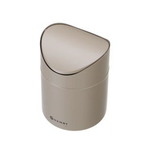 Table Trash Can with Swing Lid - Beige - HENDI