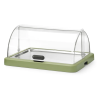 UNIQ Sliding Lid Buffet Display Case - Green - HENDI