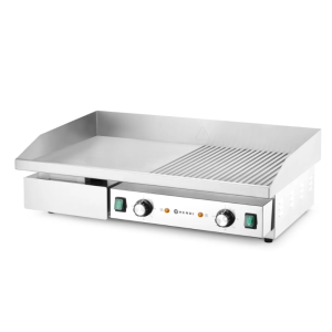 Gril Doska Ryhovaná/Hladká - 717 x 383 mm - HENDI