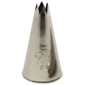 Douille Cannelée Inox - D7 Dents - ⌀ 11 mm - Lot de 2 - Matfer