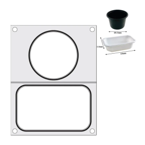Sealing Matrix for Manual Sealer - Round and Rectangle Compartments