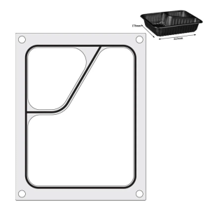 Tesniaca matrica Colt pre ručnú zváračku - 2 priehradky - HENDI