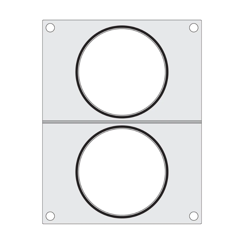 Sealing Matrix for Manual Sealer - 2 Compartments - HENDI