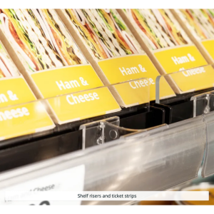 Vitrine chladená nízka supermarket otvorená - čierna - 360 L