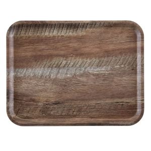 Obdĺžnikový podnos Madeira - Tmavý dub - 280 x 200 mm - Cambro