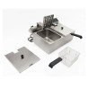 Friteuse Professionnelle - 2 x 10 L - Dynasteel